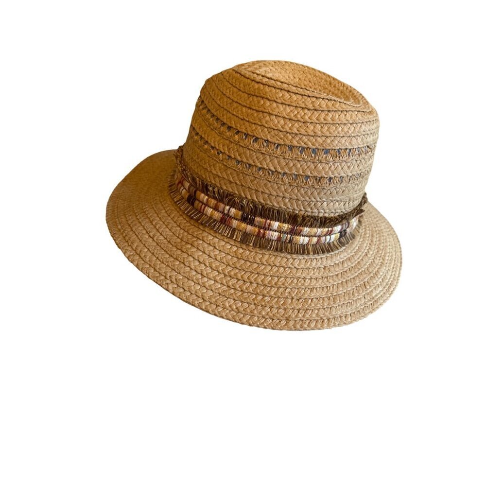 Woven Straw Sun Hat With Decorative Band Made In China
